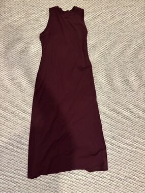 lululemon athletica Sleeveless Maxi Dress in Burgundy